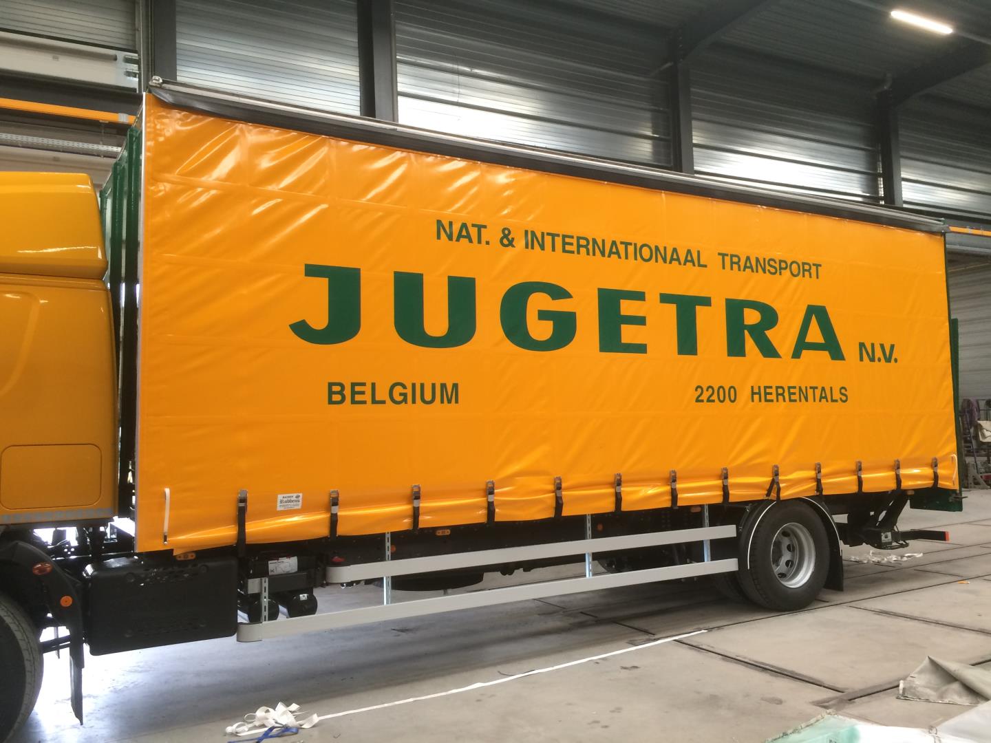 Schuifzeil op maat, realisatie 1 door Dekzeilen Rubbens