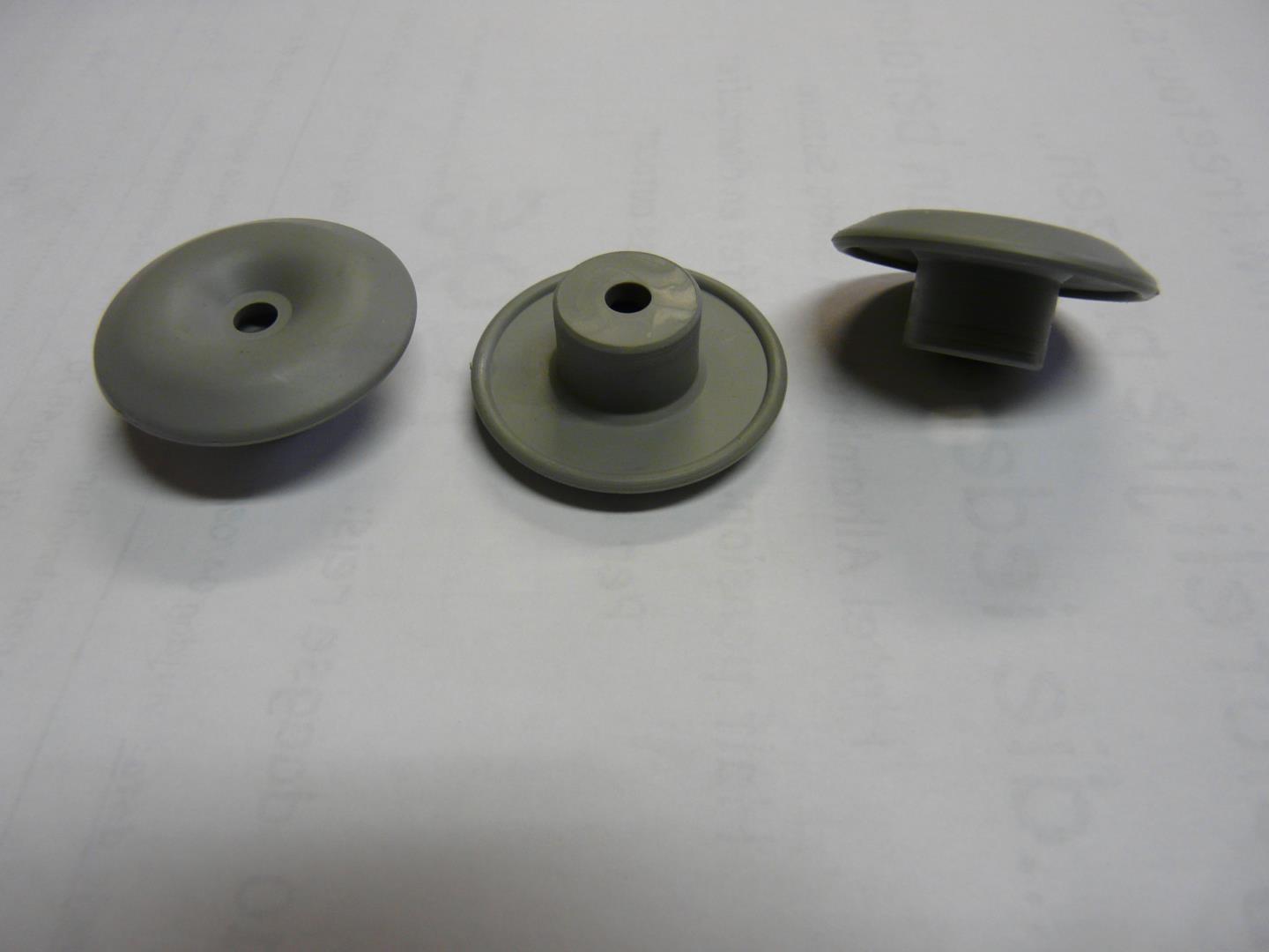 Plastic topje grijs